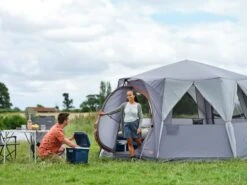 Coleman Cortes Octagon 8 Tent Grey 2023 -Outdoor Camping Equipment Store ColemanCortesOctagon8TentGrey2023InField