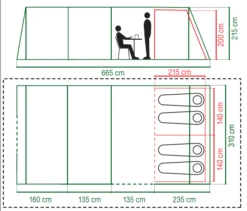 Coleman Weathermaster 4XL Air Blackout Tent 2023. 9 Coleman Weathermaster 4XL Air Blackout Tent 2023. -Outdoor Camping Equipment Store ColemanWeathermaster4XLAirBlackoutTent2023FloorPlan