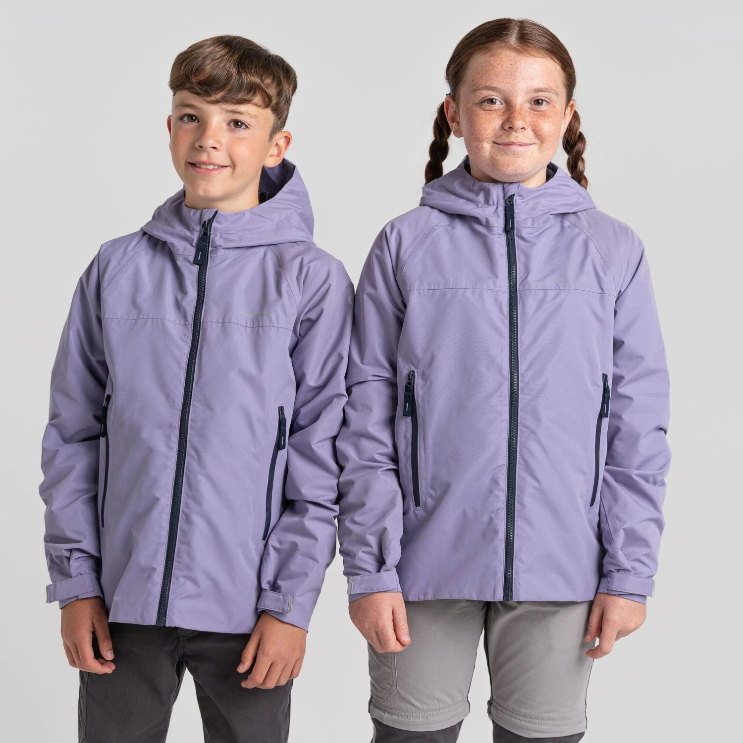 Craghoppers Kids Minato Waterproof Jacket Purple Haze 1 Craghoppers Kids Minato Waterproof Jacket Purple Haze
