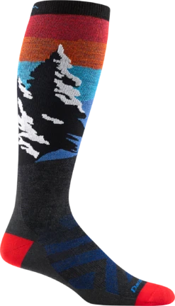 Darn Tough 8014 Mens Solstice Lightweight Ski Sock Charcoal