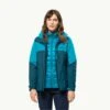Jack Wolfskin Feldberg 3 In 1 Jacket Womens Blue Coral