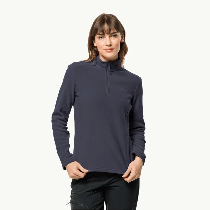 Jack Wolfskin Taunus Half Zip Womens Micro Fleece Graphite. 1 Jack Wolfskin Taunus Half Zip Womens Micro Fleece Graphite.