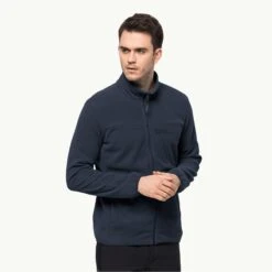 Jack Wolfskin Jack Wolskin Beilstein Full Zip Fleece Jacket Mens Black