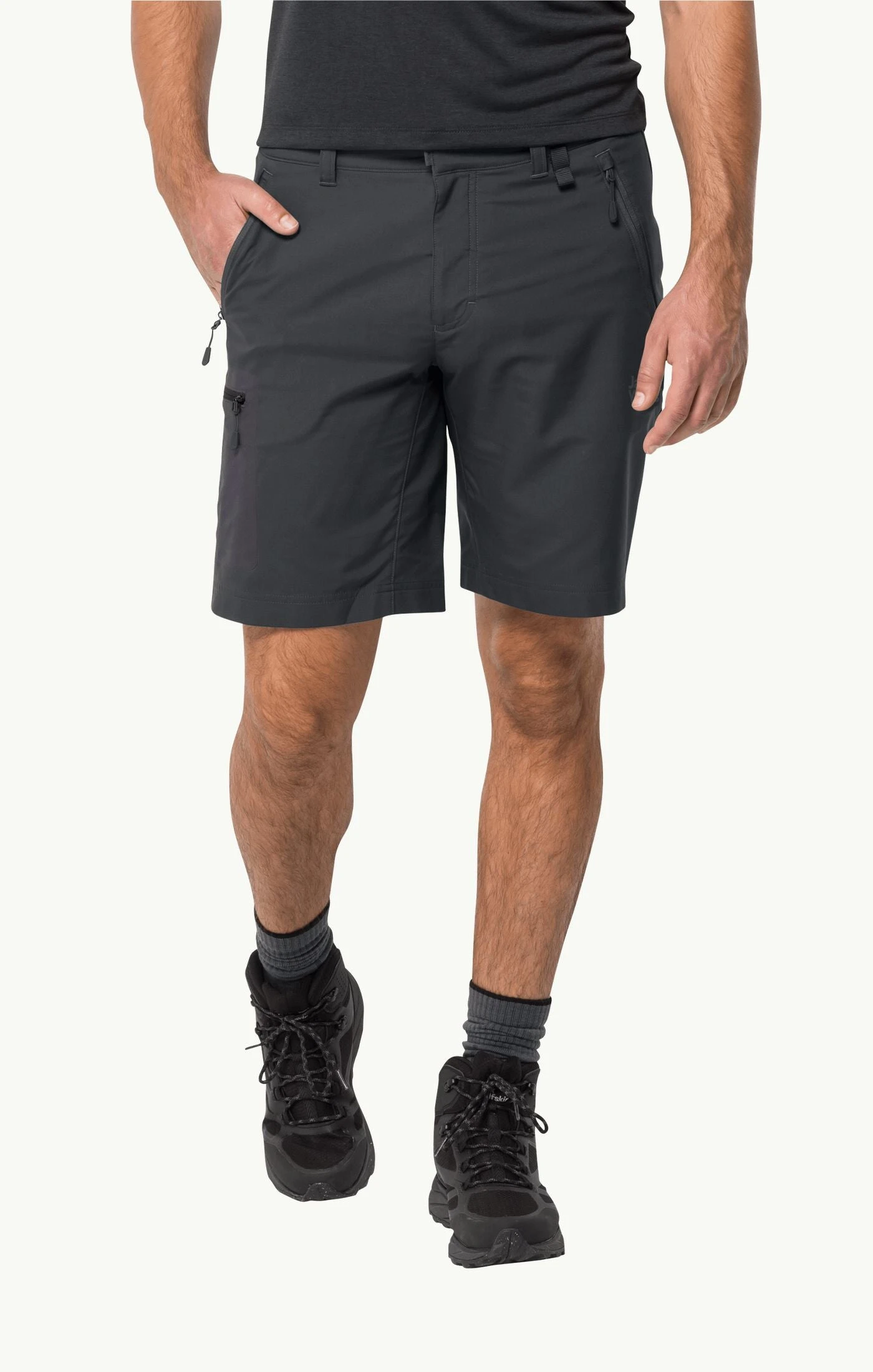 Jack Wolfskin Active Track Shorts Mens Phantom 1 Jack Wolfskin Active Track Shorts Mens Phantom