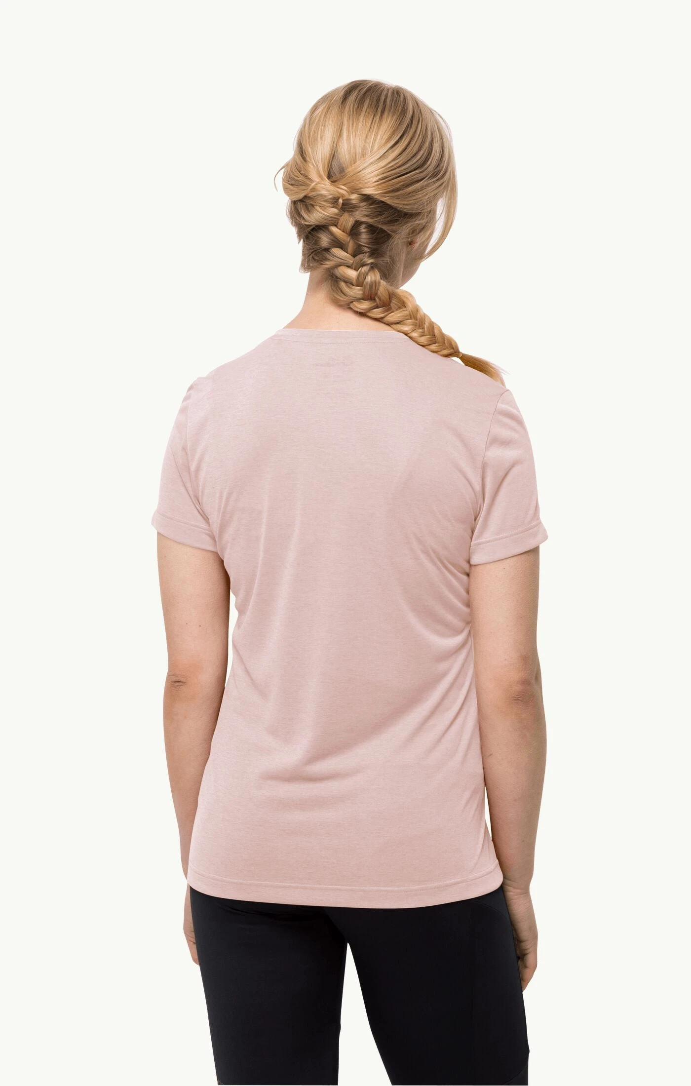 Jack Wolfskin Crosstrail Tee Womens Rose Smoke 2 Jack Wolfskin Crosstrail Tee Womens Rose Smoke - Image 2