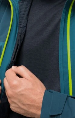 Jack Wolfskin Go Hike Jacket Mens Blue Haze -Outdoor Camping Equipment Store JackWolfskinGoHikeJacketMensBlueHazeInnerPocket