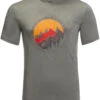 Jack Wolfskin Hiking Short Sleeve Tee Mens Gecko Green