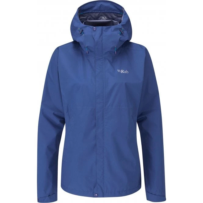 Rab Downpour Eco Jacket Womens Nightfall Blue 1 Rab Downpour Eco Jacket Womens Nightfall Blue