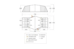 Vango Vesta Air 850XL Package 2023 5 Vango Vesta Air 850XL Package 2023 -Outdoor Camping Equipment Store VangoVestaAir850XLPackage2023FloorPlan