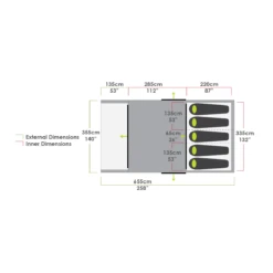 Zempire Evo TL V2 Air Tent 2023 -Outdoor Camping Equipment Store ZempireEvoTLV2AirTent2023FloorPlan