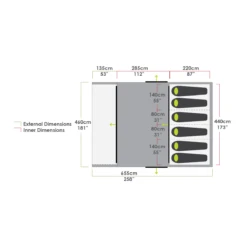Zempire Evo TXL V2 Air Tent 2023 8 Zempire Evo TXL V2 Air Tent 2023 -Outdoor Camping Equipment Store ZempireEvoTXLV2AirTent2023FloorPlan