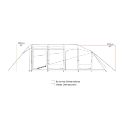 Zempire Evo TXL V2 Air Tent 2023 9 Zempire Evo TXL V2 Air Tent 2023 -Outdoor Camping Equipment Store ZempireEvoTXLV2AirTent2023Height