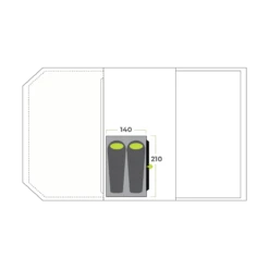 Zempire TXL V2 Bedroom -Outdoor Camping Equipment Store ZempireTXLV2BedroomFloor